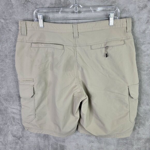 Mens George Beige Cargo Shorts Nylon Polyester Spandex Blend 10" Inseam Size 38 - Picture 7 of 11